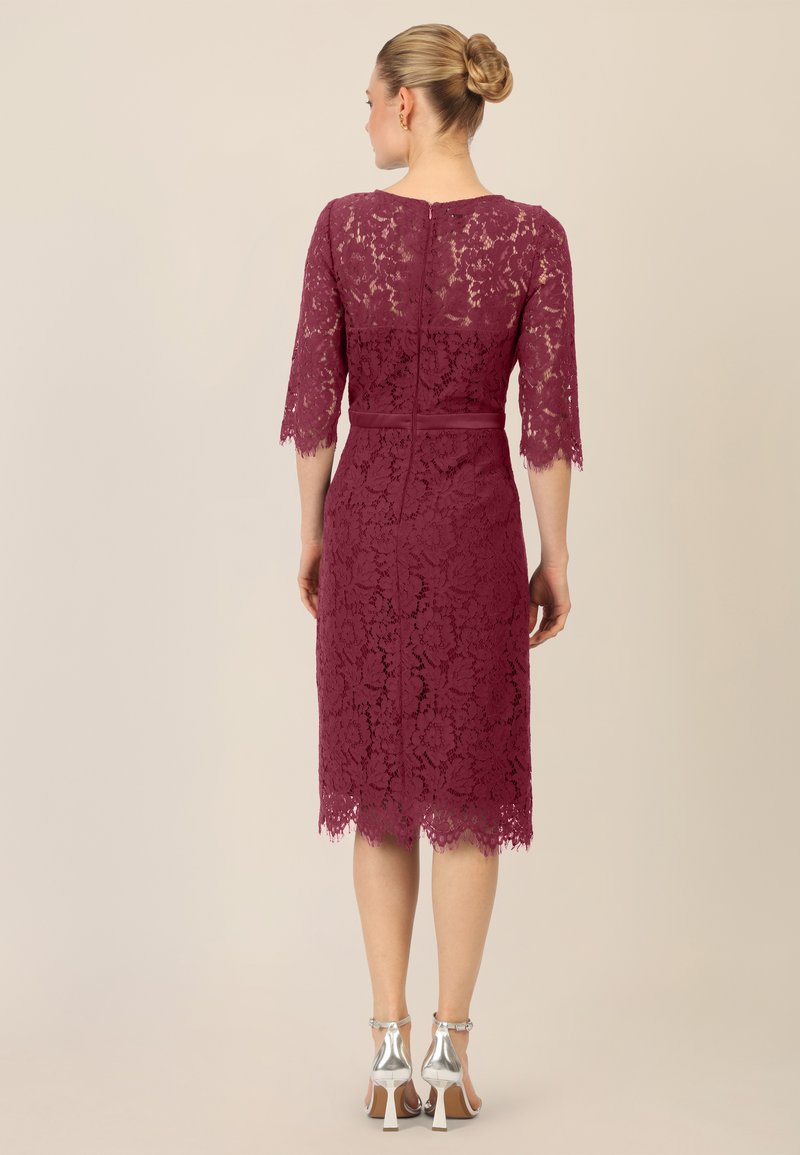 sachin and babi light blue dress Burgundy velvet dress with lace sleeves