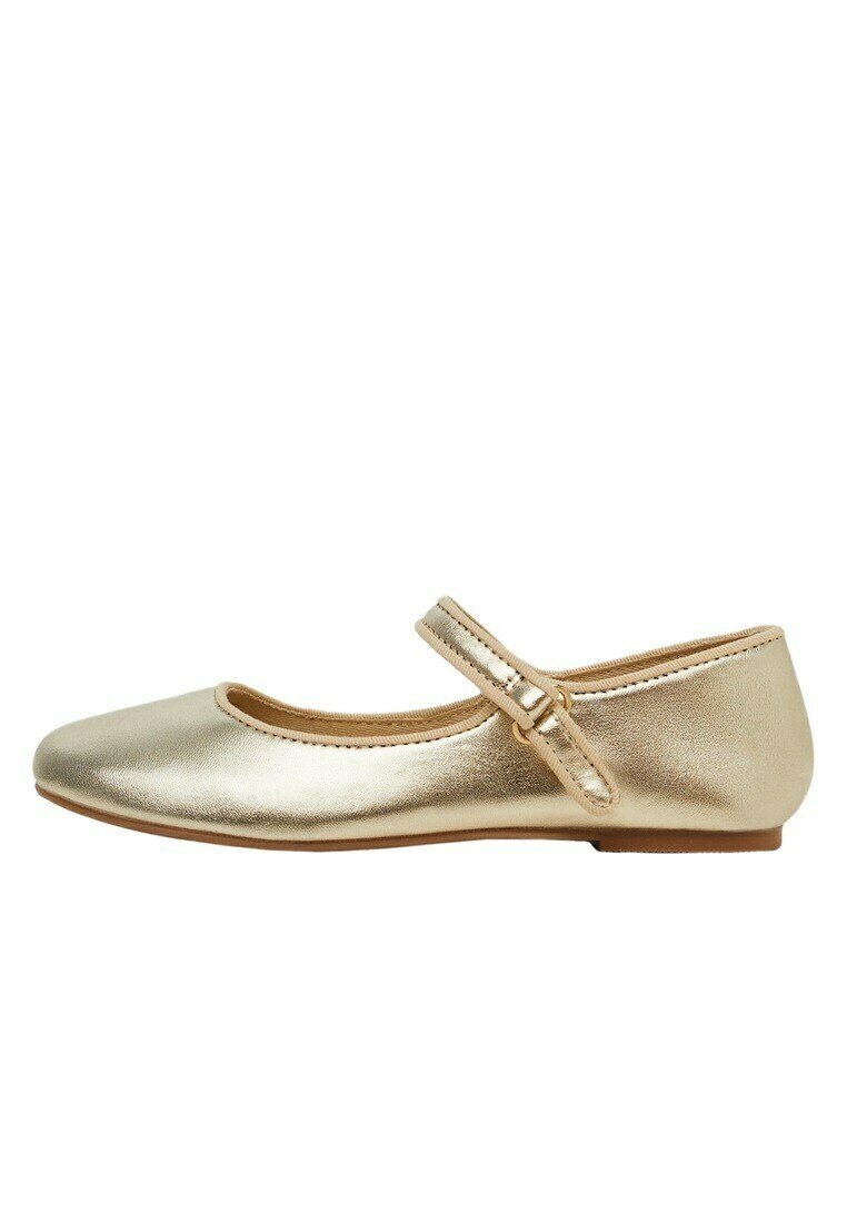 Mango Kids MARIANA - Riemchenballerina - gold/goldfarben Mango Kids MARIANA - Riemchenballerina - gold/goldfarben