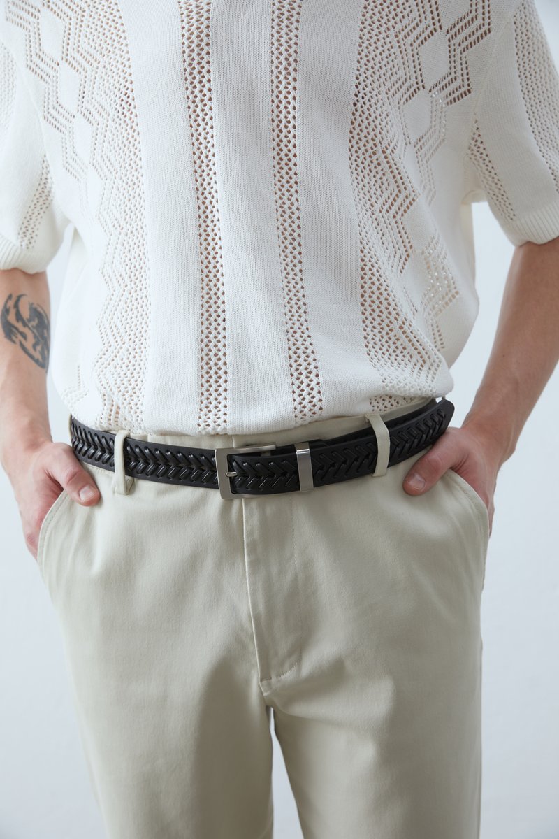 Zign UNISEX - Gürtel - black/silver