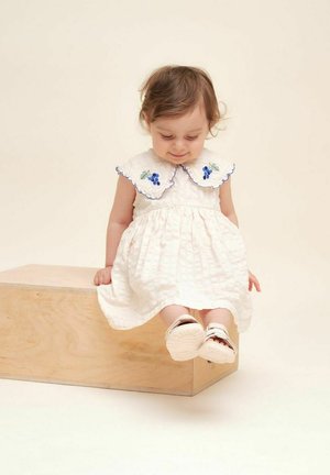 Garbo&Friends SEERSUCKER COLLAR ROMPER DRESS - Vapaa-ajan mekko - ecru