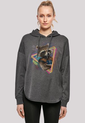 F4NT4STIC MARVEL GUARDIANS OF THE GALAXY NEON ROCKET - Hoodie - charcoal