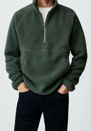 Fleece trui - dark green