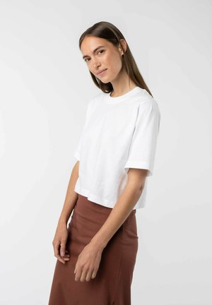 MELA CROPPED DESNA - Basic T-shirt - weiß