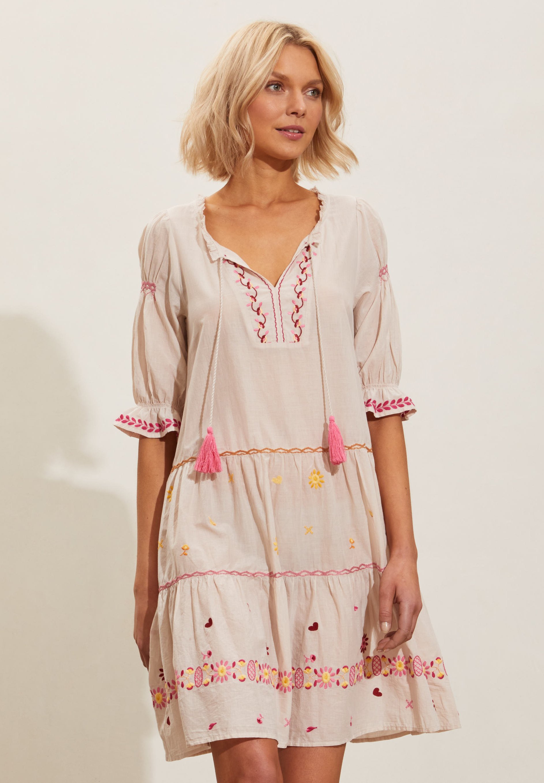 Odd Molly SIGNE - Jurk - golden porcelain/roze - Zalando.nl