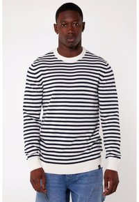 America Today KEITH - Maglione - navy ecru