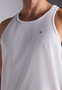 Pier One Sport ESSENTIAL QUICK DRY MUSCLE VEST WITH RACER BACK - Top - white