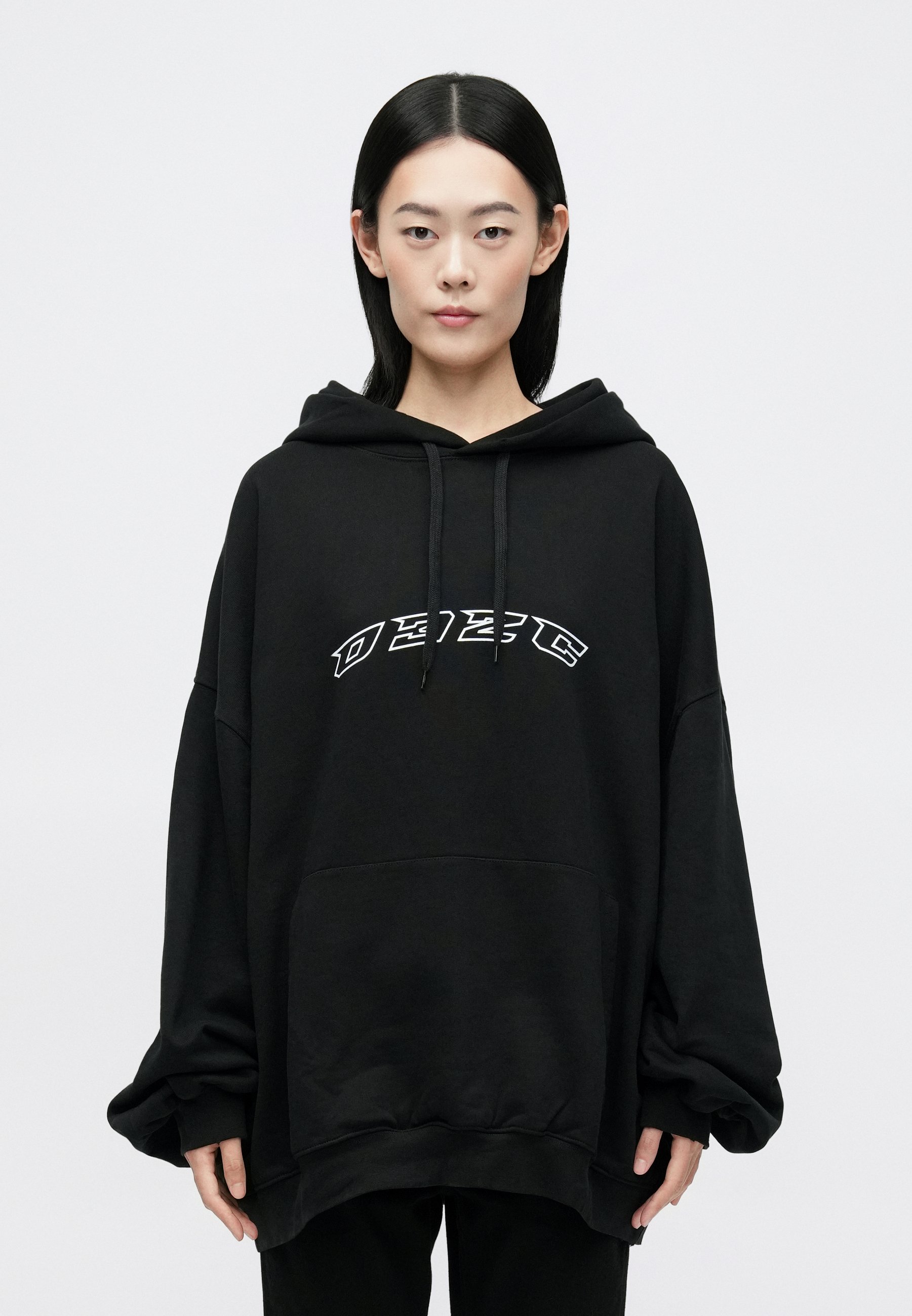 032c HANSEL AND GRETEL OVERSIZED HOODIE - Hoodie - washed black