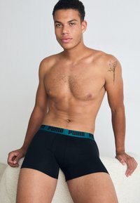 Puma MEN EVERYDAY 4 PACK  - Chiloți boxer - grey/black/teal