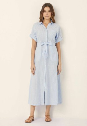 Yamamay LUNGO - Vestido camisero - light blue stripes