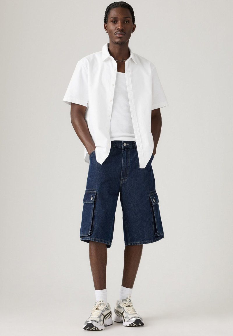 Short Jean Homme Pull&Bear Avec Lacet De Ceinture - Taille 38 - Couleur Vert - Neuf Avec étiquettes