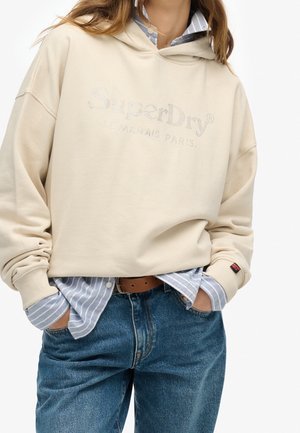 Sweat à capuche - beige