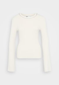 ONLNATASCHA BLING O NECK  - Neule - birch/silver-coloured