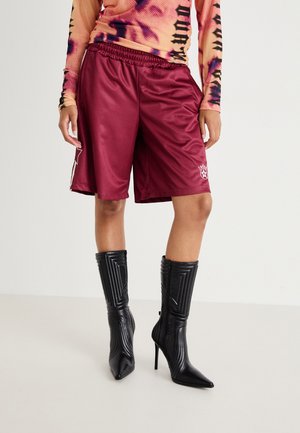Jaded London LONGLINE FOOTBALL  - Shorts - bordeaux