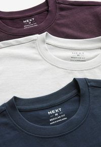 Next Nyomott mintás póló - navy blue burgundy red grey