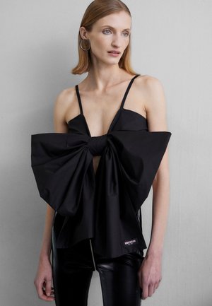 BOW BUSTIER - Topper - black