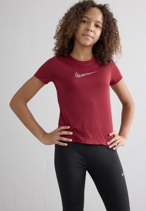 DF ONE UNISEX - Sportiniai marškinėliai trumpomis rankovėmis - team red