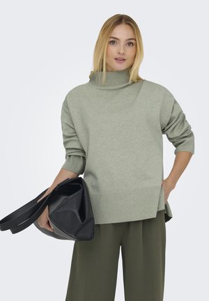 COCO LIFE HIGH NECK KNT - Pullover - desert sage
