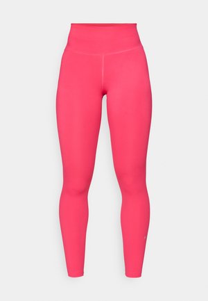 Leggings ajustados en un vibrante color rosa. Fabricados con una tela suave y elástica con una cintura alta. Presentan un pequeño logo en la parte inferior de la pierna.