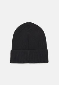 Tommy Jeans ELONGATED FLAG BEANIE - Gorro - black