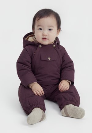 MINI A TURE, MATWISTI SNOWSUIT - Vinterdress - fudge aubergine