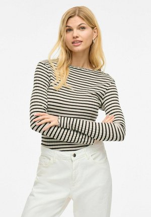 VILA MIT LANGEN ÄRMELN VIRIKA STEHKRAGEN - Long sleeved top - birch