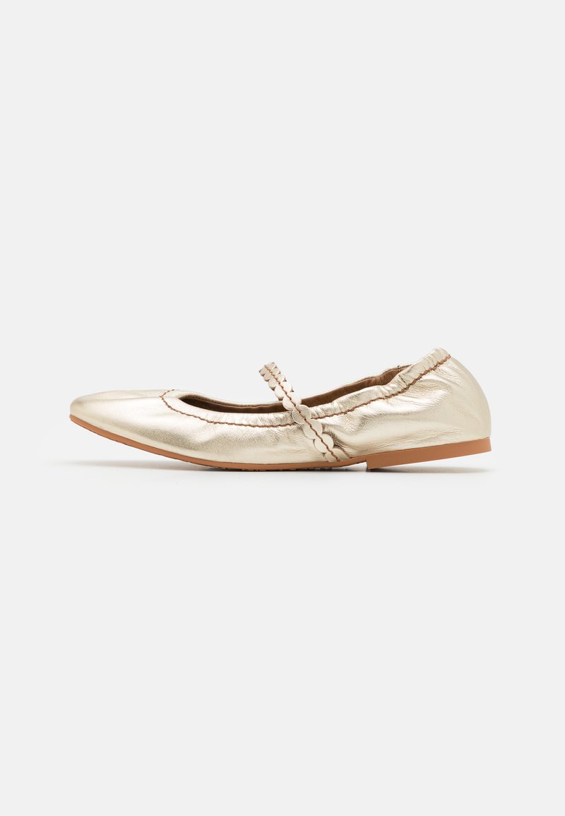 See by Chloé - KADDY - Ballerina med reim - light gold, Forstørre