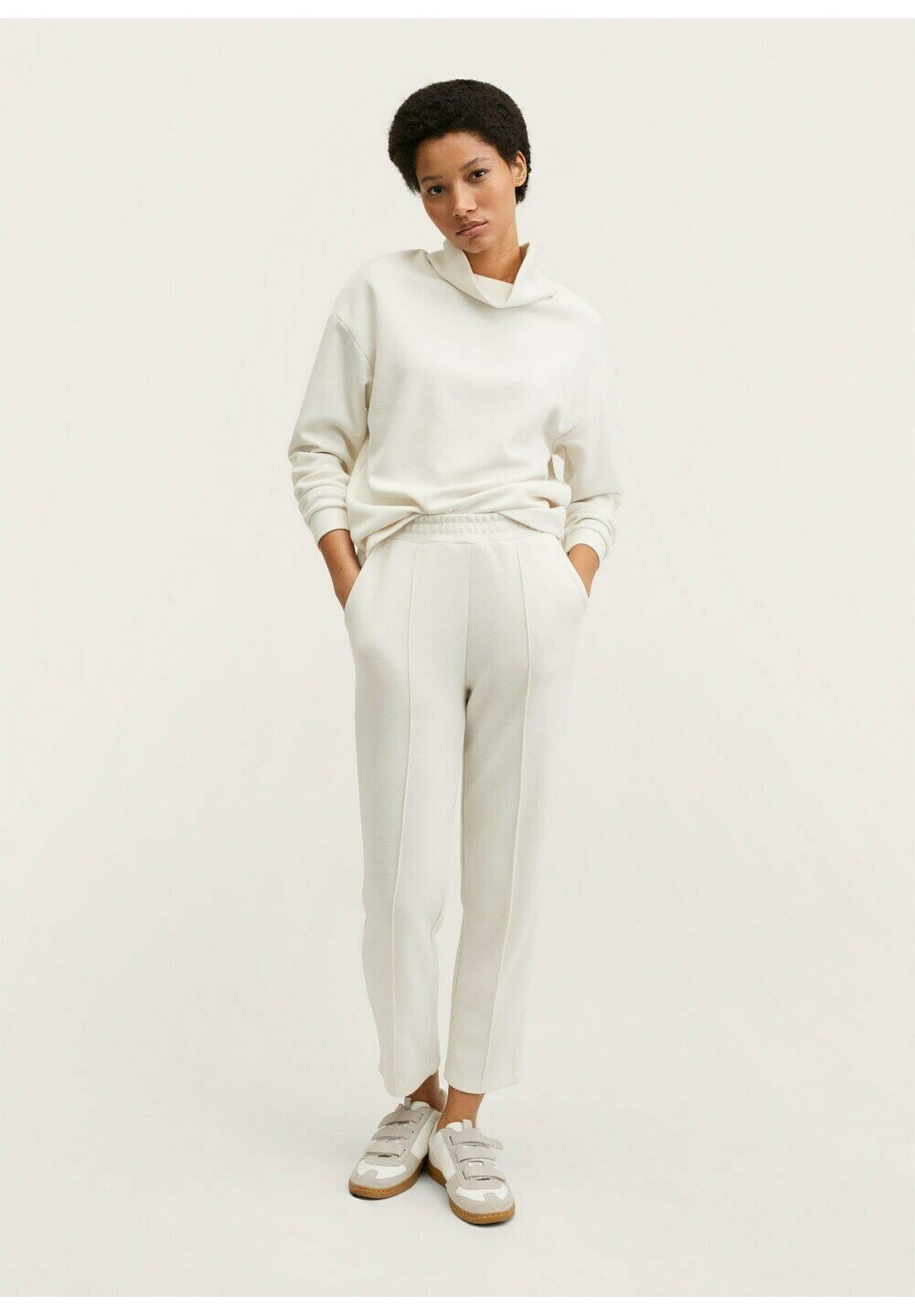 Mango MAXIME - Pantaloni sportivi - off-white/avorio - Zalando.it
