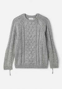 Pullover - mottled light grey