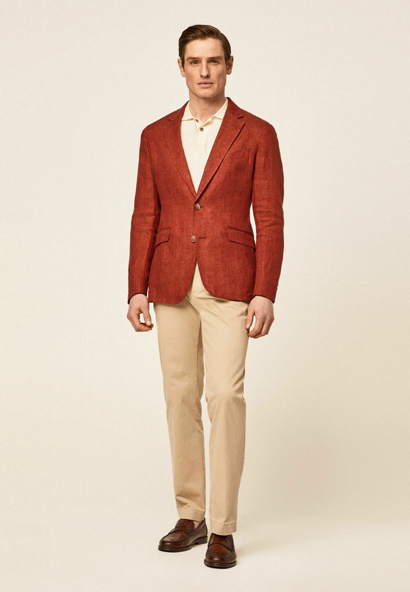 Hackett London Blazer burned-orange denim