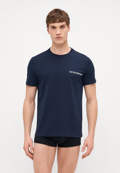 Emporio Armani CREW NECK 2 PACK - Undertröja - magnete/blu