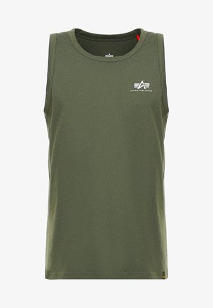 Alpha Industries SMALL LOGO TANK - Top - dark oliv