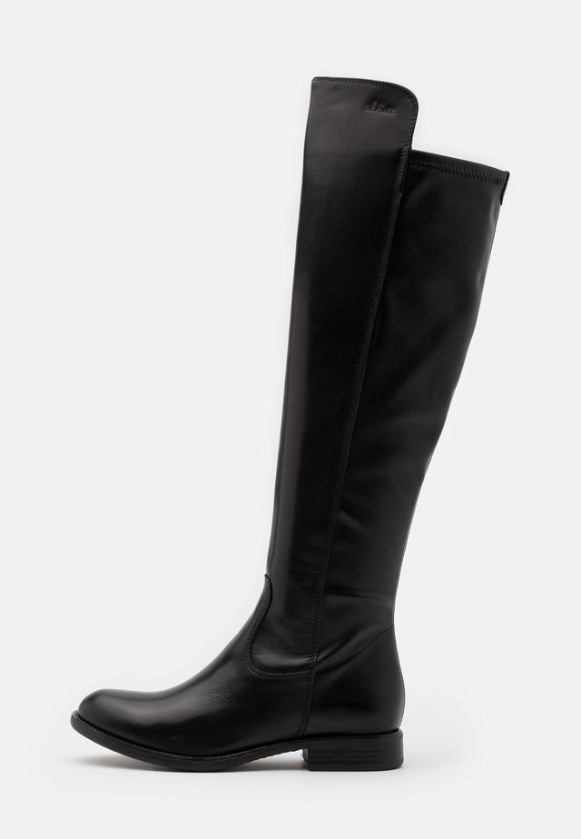 Over-the-knee boots - black