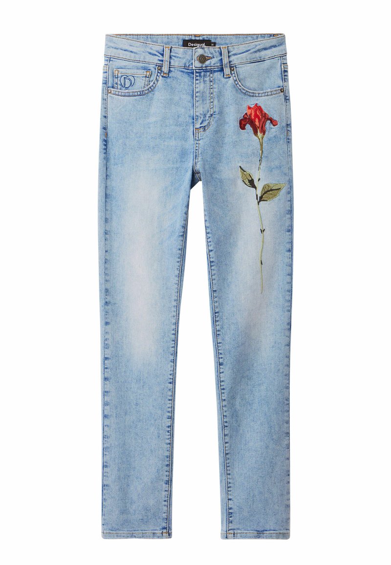 Desigual Slim fit jeans blauw Desigual Slim fit jeans blauw