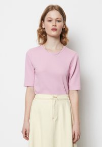 Marc O'Polo DENIM MIT FEINER STRUKTUR - Basic T-shirt - chilled violet