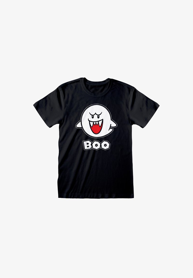 Henry Tiger NINTENDO SUPER MARIO BOO - Triko s potiskem - black