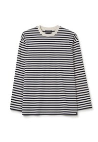 BOXY-FIT STRIPED - Longsleeve - white blue