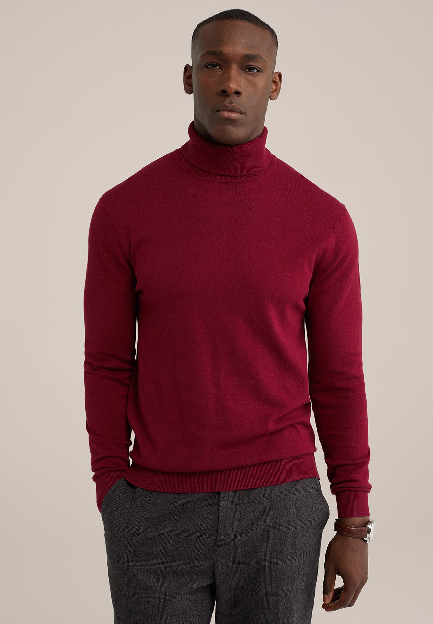 Gebreide Coltrui We Coltrui Heren WE Fashion COLTRUI Trui Red