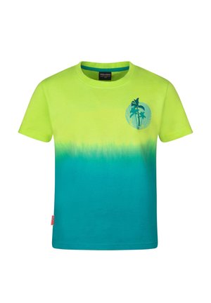TROLLKIDS, KIDS YTTERSAND BEACH T UNISEX - Print T-shirt - wild lime/sea green