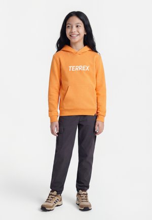 adidas Terrex LOGO UNISEX - Pulover s kapuco - pure tangerine