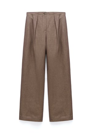 ADOLFO DOMINGUEZ, PLEATED STRAIGHT  - Trousers - taupe