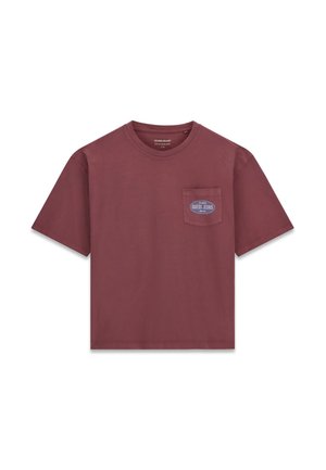 Guess, BOXY T-SHIRT - T-Shirt print - rot