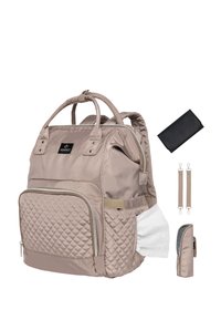 Mimmti DIAPERBAG BACKPACK MIMMTI | BABY BAG | NURSING BAG - Borsa fasciatoio - taupe