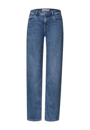 Street One, MID WAIST STRAIGHT LEG JEANS IM CASUAL FIT - Straight leg jeans - medium blue soft washed