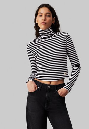 LABEL - Longsleeve - ck black bright white stripe