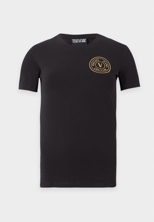 Versace Jeans Couture, Lihtne T-särk - black/gold-coloured