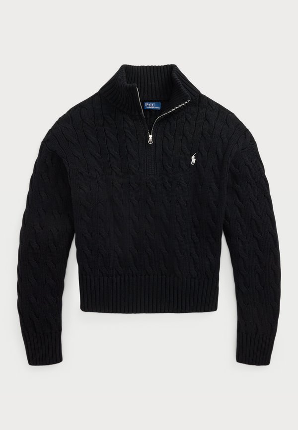 CABLE KNIT COTTON QUARTER ZIP JUMPER - Jumper4