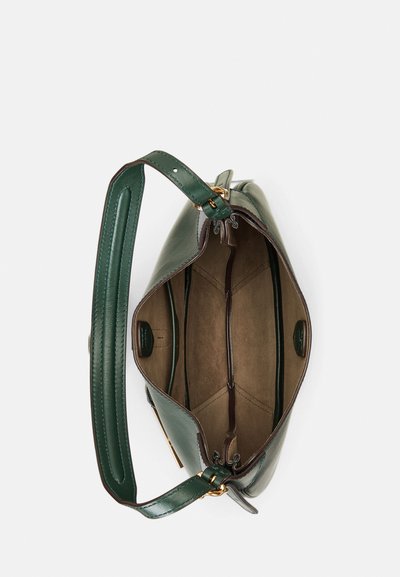 Polo Ralph Lauren POLO ID LEATHER SMALL SHOULDER BAG - Geantă crossbody - bottle green