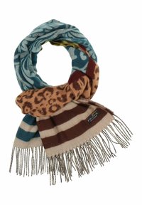 FRAAS PAISLEY LEO CASHMINK - MADE IN GERMANY - Šal - petrol