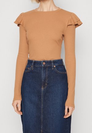 Langarmshirt - light brown