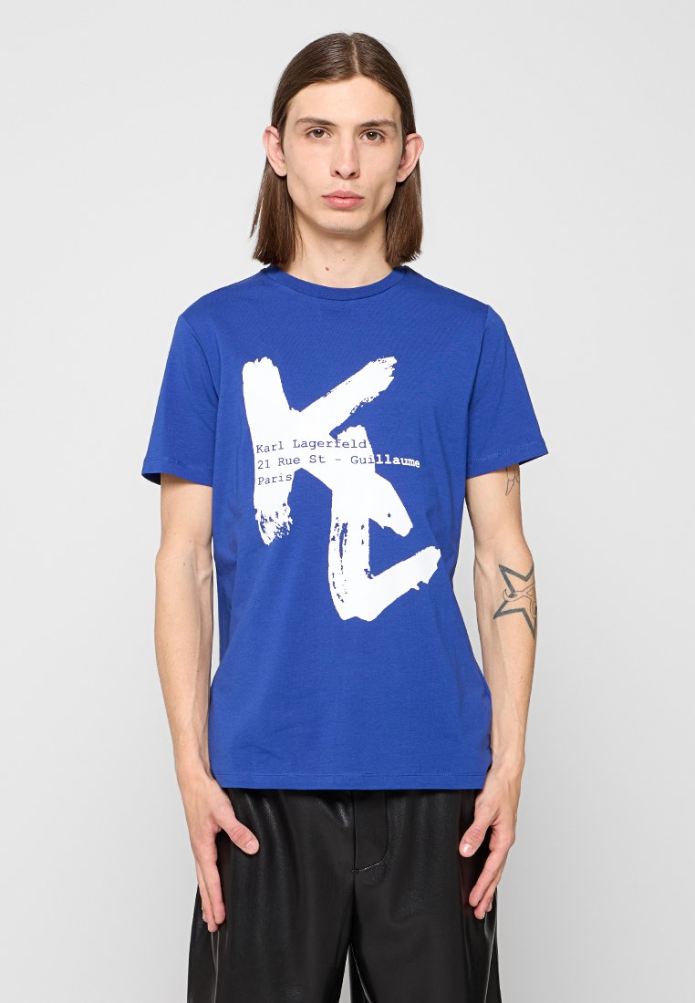 Karl Lagerfeld T-shirt print koningsblauw